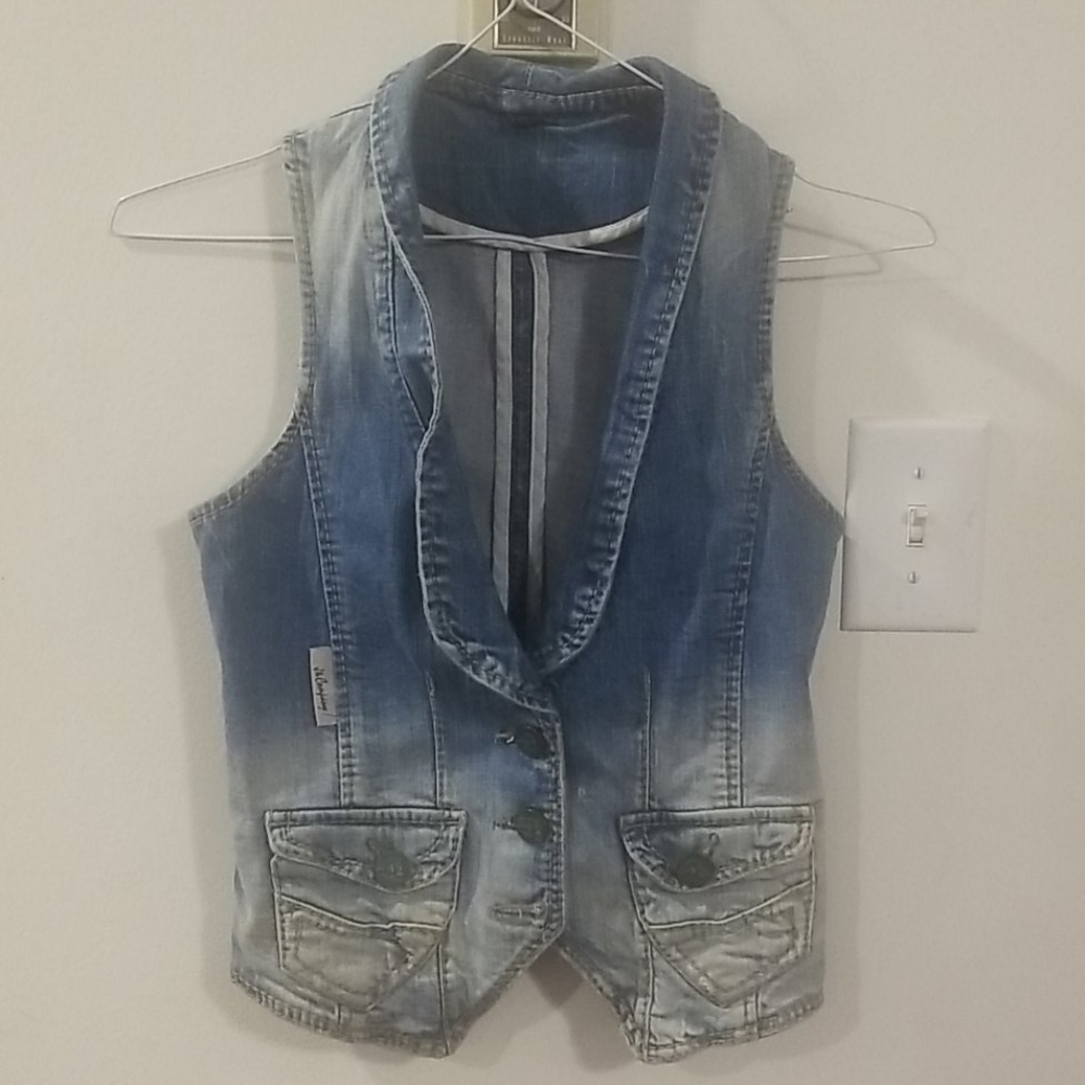 J& Company jean vest size S